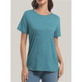 thumbnail image 5 of Womens Tops Short/Long Sleeve T-Shirts Fitted Crewneck Tee, 5 of 6