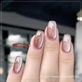 thumbnail image 3 of Esmalte de uñas en gel semipermanente con efecto ojo de gato, magnético, de color nude, con purpurina brillante, para decoración de uñas, con LED y UV, 3 of 5