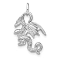 thumbnail image 5 of 14K White Gold 3D Flying Dragon Charm Pendant Jewelry, 5 of 6