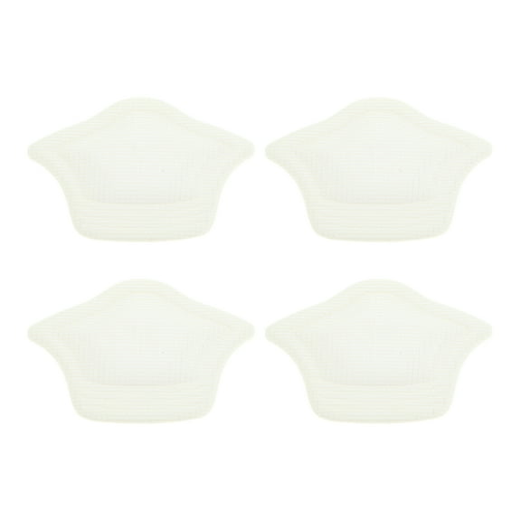 Unique Bargains 2 Pair Thickening Heel Pads for Prevent Rubbing One Size White