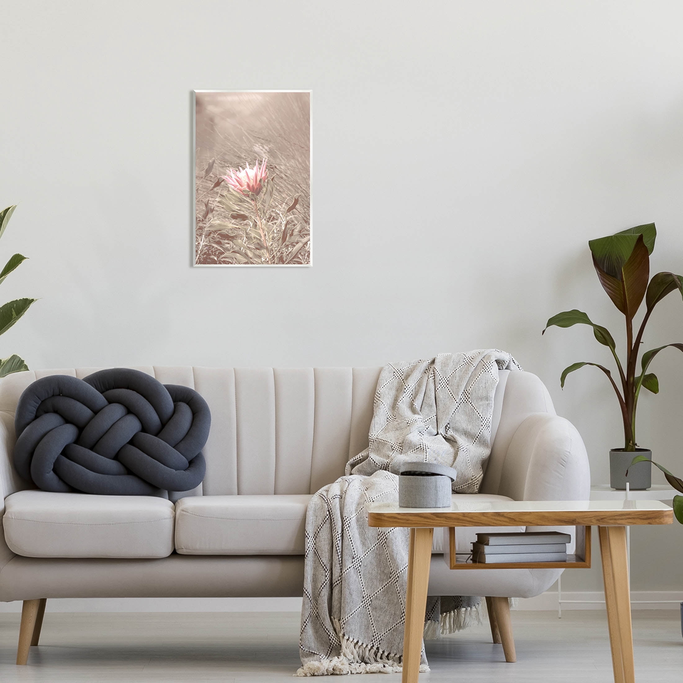 Stupell Industries Lone Pink Flower Grassland Photograph Unframed Art Print Wall Art, Design by Lil' Rue