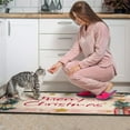thumbnail image 4 of Kitchen Rug Set of 2 Non Slip Christmas Kitchen Mats for Floor,Merry Christmas Happy New Year Gift Kitchen Rugs and Mats for Bathroom,Room Bath (47x17+30x17 Inches), 4 of 7