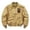 A-Khaki1031, variant on Mens Patch Pocket Bomber Jacket Regular Stand Collar Outdoor Travel Zip Up Outer Coat