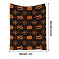 thumbnail image 3 of LEFXSMR Halloween Blanket Fleece Fall Throw Blanket for Couch Pumpkin-themed Halloween Decoration for Home Holiday Sofa Bed, 51.18x59.05", 3 of 8