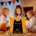 thumbnail image 3 of Fiudx Ofertas Relámpago Funda De Almohada Con Estampado De Halloween, Funda De Cojín De Lino Para Sofá, Funda De Cojín Decorativa Para El Hogar, Funda De Almohada Familiar, 3 of 4