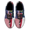 thumbnail image 2 of Georgia And American flag Shoes Sneakers for Women Men Black Size 9, 2 of 7