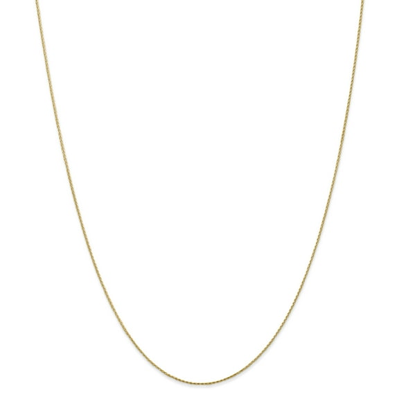 CKL International 14k Yellow Gold 0.8mm Wheat Necklace Pendant Chain (30)