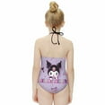 thumbnail image 2 of Kuromi And My Melody Girls One Piece Swimsuits Hawaiian Summer Swimwear Beach Bathing Suit Outfits, 2 of 7