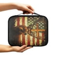 thumbnail image 2 of FKELYI Grunge American Flag Elk Deer Cross Print Bible Cover for Women Men Faux Leather Book Cover with Handle Zippered Bible Case Church Bible Bag for Prayer Outdoor Study, 2 of 6
