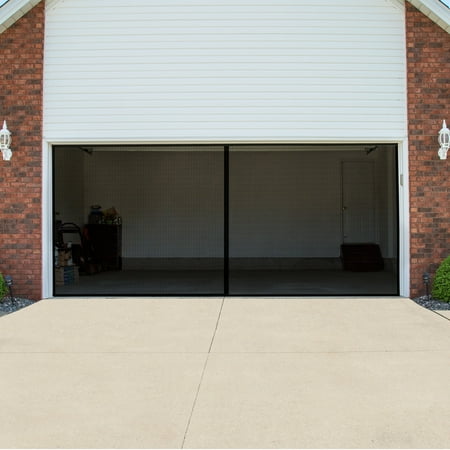 Pure Garden Garage Screen Door - Mesh Mosquito Net to Cover 2-Car Garages