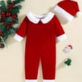 thumbnail image 3 of Christmas suit For G'irls Festive Holiday Party Dress Play Outfit With Long Sleeves And Jumpsuit Design For Seasonal Celebrations And Special Events christmas dresses, 3 of 3