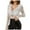 White, variant on Womens Summer Tops Shirts 2025 Fashion Sexy Crop Mesh Lace Sheer Deep V Neck Solid Color Long Sleeve Casual T Shirt Tee 2025 Trend