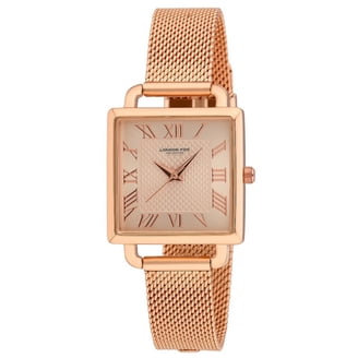 London Fog Women\'s 26mm Exeter Square Rose Gold Mesh Strap Watch London Fog Women main image 2