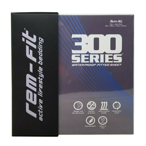 Rem-Fit Active Lifestyle Bedding 300 Series Waterproof Fitted Sheet - Twin XL