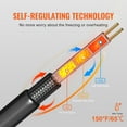 thumbnail image 2 of KFFKFF Pipe Warming Cable, 24FT 5W/FT Heating Strip for Pipelines, Roof Snow Thawing and Ice Prevention, Gutter and Pipe Frost Safeguard, 2 of 9