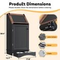 thumbnail image 4 of Dog Feeding Station with Storage, Dog Food Cabinet with 2 Feeding Bowls, Flip-Top Pet Storage Cabinet, Pet Food Holder for Dog and Cat, 4 of 7