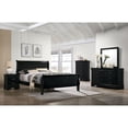 thumbnail image 2 of Furniture of America  Lavina Transitional Solid Wood Sleigh Panel Bed Cherry Full, 2 of 5