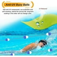 thumbnail image 2 of 30ft 60ft 100ft 130ft 160ft 200ft Floating Pool Divider Safety Swim Lane Line with BiTone Buoys_Perfect Gift, 2 of 5