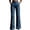 Blue, variant on Womens Capri Pants for Women Cotton Flare Cigarette - Zip Fly Business Navy S