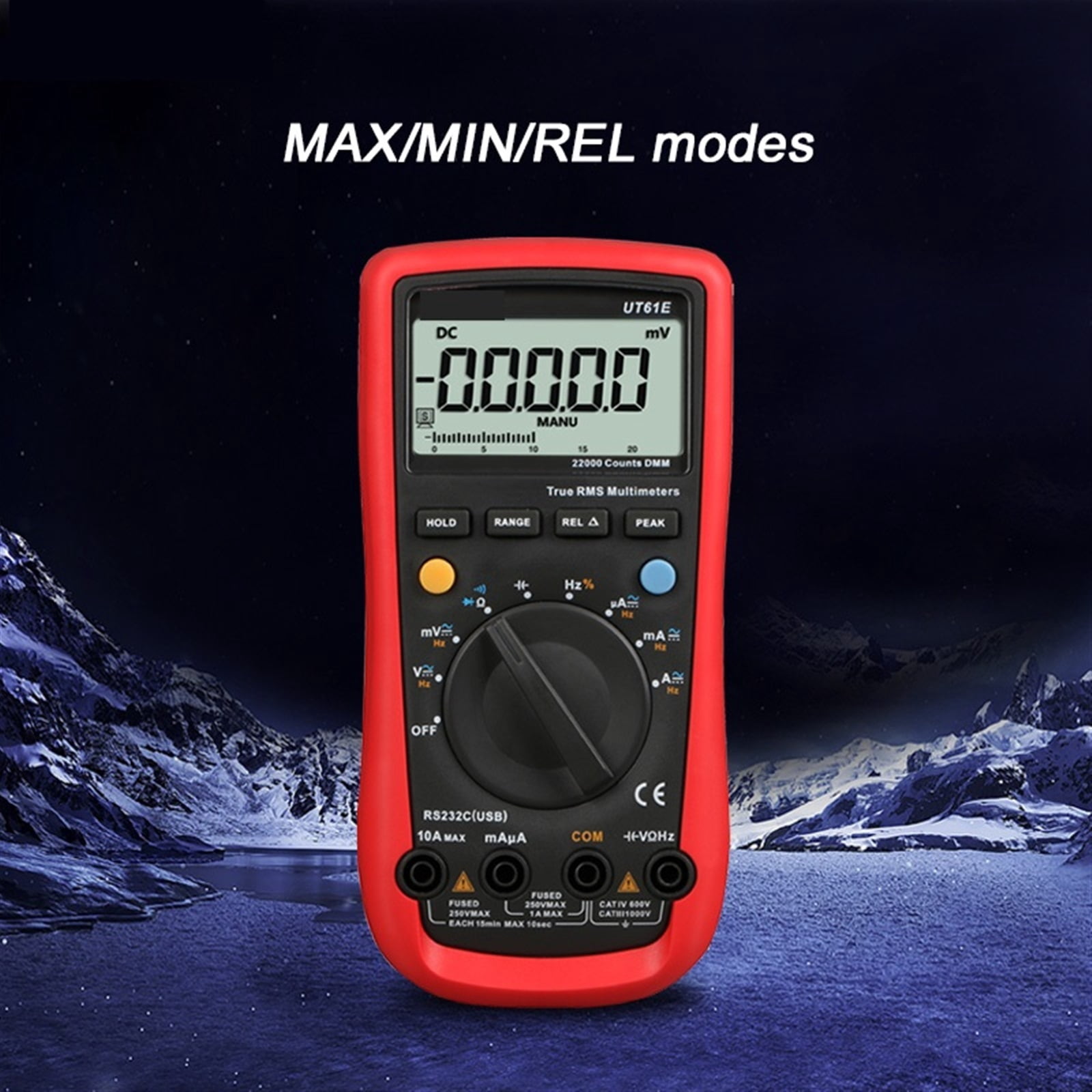 UT61E+ Digital Display Smart Multimeter True RMS High Precision 1000V AC DC Voltage Tester 22000 Counts Current Meter ,Versatile Measurement