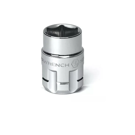 Gearwrench 142260Gr 1/2" Drive Pass Thru 6 Point Standard Sae Socket 13/16"