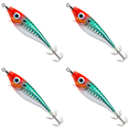 thumbnail image 1 of Anzuelos Calamar Señuelos Pesca Luminosos Cebo Duro para Camarones () Rojo Y Verde, 1 of 8