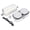 White - AU Plug, variant on BIMZUC Electric Lunch Box 250W Portable Food Warmer EU Plug Self Heating Reservation Heating Stainless Steel Monolayer Home Office Car Travel Meal Heater Box Container (11.02 inches / 28 cm)