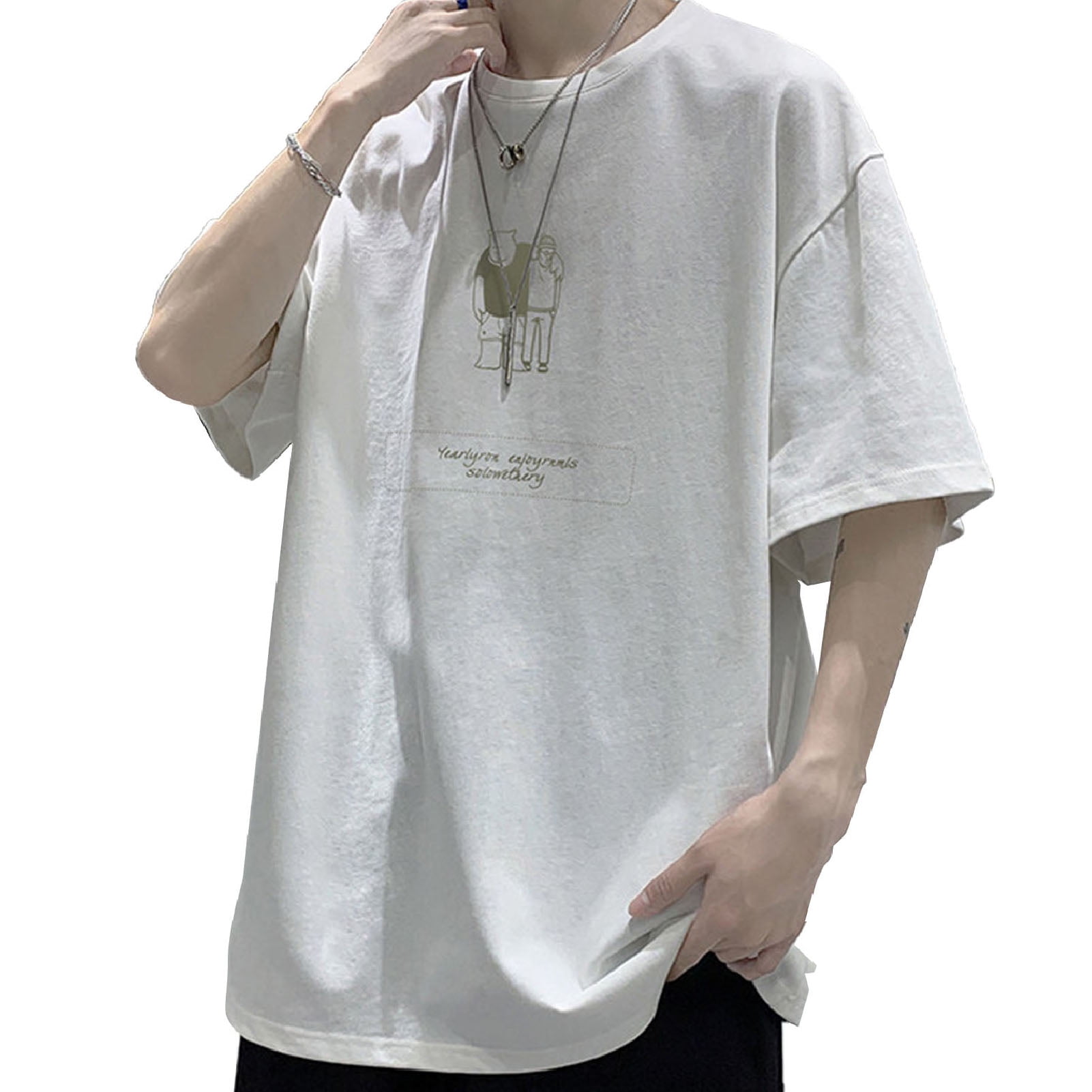 Camisetas De Hombre Trendyol Talla L/42/14 - Ajuste Relajado - 100