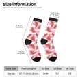 thumbnail image 2 of Xecao Cute Watermelon Pattern Sport Socks for Women and Men Crew Socks Sporty Calf Socks Casual Socks, 2 of 6