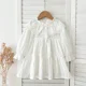 thumbnail image 1 of Spring New Baby Children's Clothes Infant Lace Lapel Bodysuit Cute Girls' Embroidery Princess Dress Korean Sisters Dress, 1 of 6