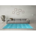 thumbnail image 3 of Ahgly Company Indoor Rectangle Abstract Light Blue Contemporary Area Rugs, 7' x 9', 3 of 4