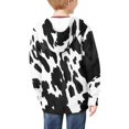 thumbnail image 3 of DISNIMO Cow Print Hoodie Kids Hoodies for Boys Zip Up Hoodies Size 14-16 Youth Sweatshirts Boys and Girls Hoodie Sweatshirt Zipper Child Hooded Jacket Teen Girl Zip Up Hoodies Jackets for School, 3 of 7
