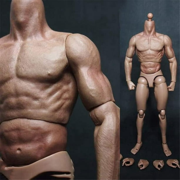 Figura de AccióN de MuñEca de Cuerpo Masculino de Hombro Estrecho una Escala 1/6 para TTM18 TTM19 Hot Toys y Modelo de Boceto de Cuerpo Humano