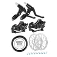 thumbnail image 2 of Bike Disc Brake Sets for 22.2mm Handlebar Front and Rear Brakes Full Set 160mm 12 Ribs, 2 of 9