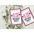 thumbnail image 4 of Darling Souvenir White Birthday Invitation Card Printable Fill or Write In Blank Invites Party Supplies Pack Of 28 5 x 7 Inches, 4 of 5