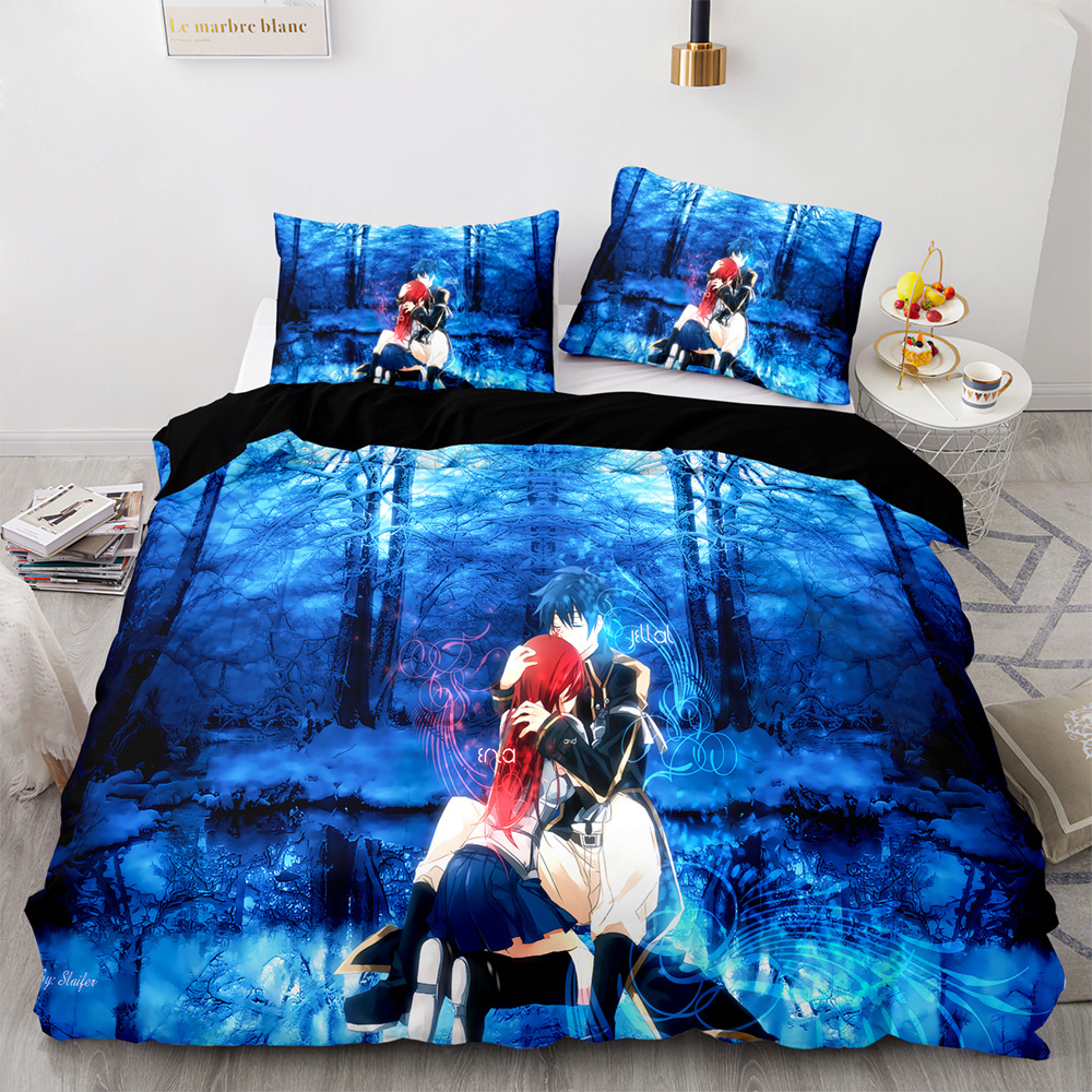FAIRY TAIL Anime Duvet Cover 3D Print Bedding Sets Soft Skinfirendly