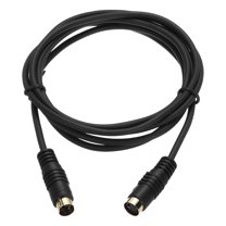 Uxcell S Video Cable 6ft, Mini DIN 4 Pin Male to Female Gold Plated Connector