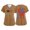#01 Light Brown, variant on Women 250th Anniversary Scrub Tops American Flag Print 1776-2026 Short Sleeve Nursing Uniforms V Neck Moisture Wicking Classic Fit Breathable Shirts with Pockets, #01 Deep Red, M