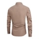 thumbnail image 3 of pstuiky camisas de hombre de manga larga, Camisa informal de manga larga con botones y cuello vuelto para hombre camisetas de hombre s, 3 of 3