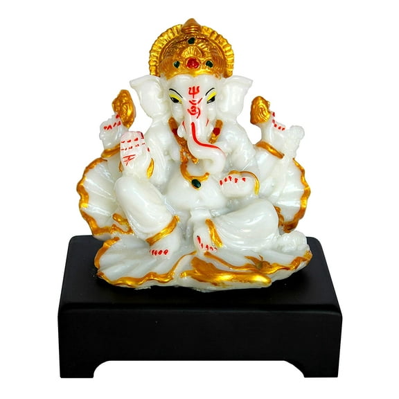 eSplanade Resin Ganesh Ganesha Ganpati Vinayaka Murti Idol Statue Sculpture - 5" inches