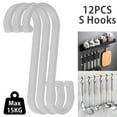 thumbnail image 6 of JTNero S-Hooks for Hanging Plants and Towels, Aluminum, 86 mm, 12Piece, 6 of 9