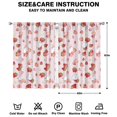 thumbnail image 2 of Nursery Curtains Boys Girls Kids Cute Red Strawberry Print Pattern Window Drapes for Living Bedroom Playroom Room Decor Rod Pocket 42x63 Inch 2 Panels, 2 of 2