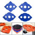 thumbnail image 4 of Dalazy 4x Coins Arrondis pour Routeur Jig Routage Bits de Routeur Modèles Bleus, 4 of 7