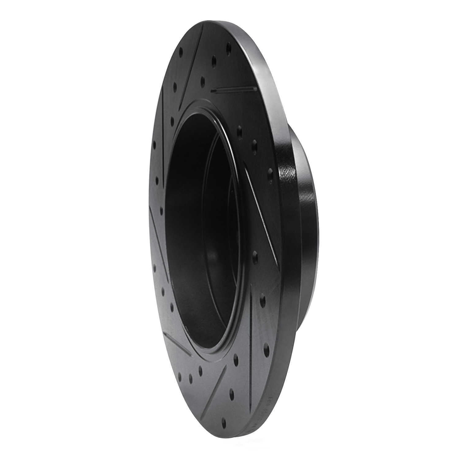 Dynamic Friction Company 633-63037R DFC Brake Rotor - Drilled And Slotted - Black