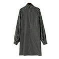thumbnail image 4 of ZANZEA Women Party Turtleneck Puff Long Sleeves Polka Dot Print Dress, 4 of 4
