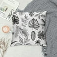 thumbnail image 2 of Acheng Palm Leaves with Lush Branches and Leaves Tropical Jungle Palm Leaves Short Plush Pillowcase 1 Piece White, 2 of 5