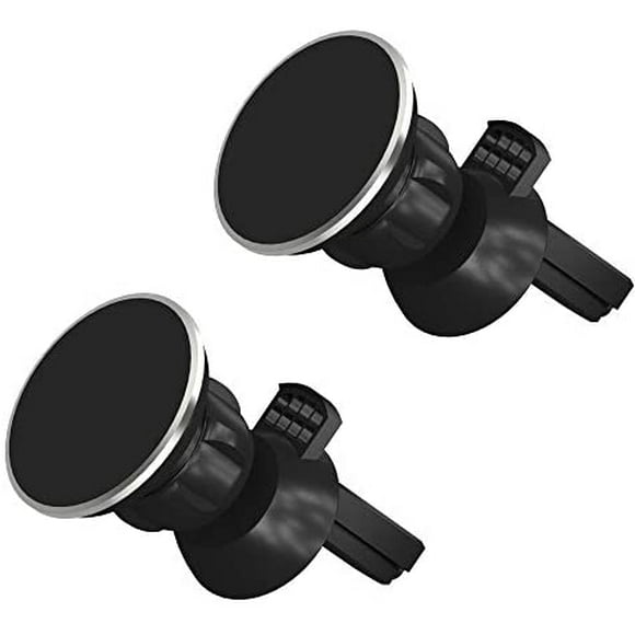 TalkWorks Air Vent Magnetic Phone Car Mount (2 Pack) 360 Rotation Cell Phone Holder Magnet - Compatible with Apple