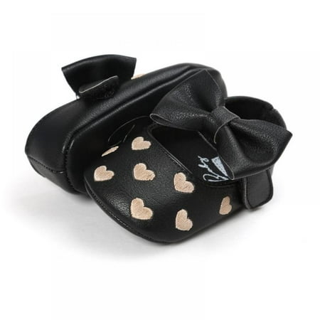 

SUPERHOMUSE 0-18M Newborn Baby Girl Soft Crib Shoes Infants Anti-slip Sneaker Prewalker