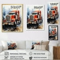 thumbnail image 4 of Designart "Road King Semi Truck Royalty II" Truck Wall Decor, 4 of 5