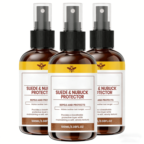 Leather Protector Spray, 100ml Non-Aerosol Water Repellent for Shoes, Stain Guard for Nubuck, Suede Boots, Furniture Jackets, Bags, and Apparel